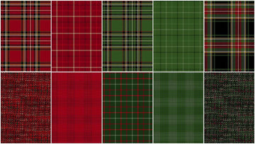 Primo Plaids Flannel - Holiday Cheer 10" Squares