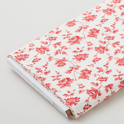 All Our Hearts - Floral Vine Red 5 Yard Bolt