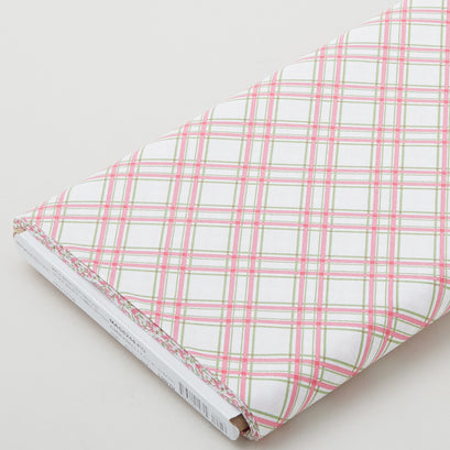 Kimberbell Classic - Diagonal Plaid Pink/Green 5 Yard Bolt
