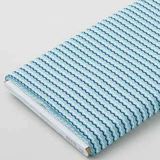 Kimberbell Classic - Wavy Stripe Teal 5 Yard Bolt