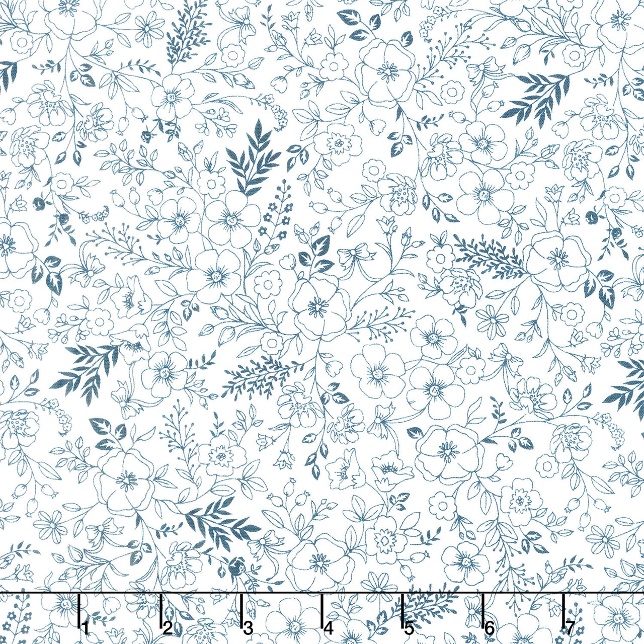 Star Spangled Beauty - Toile Navy Yardage