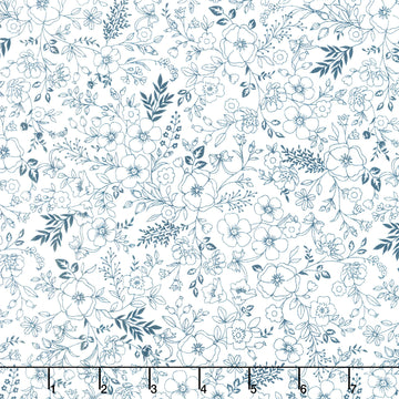 Star Spangled Beauty - Toile Navy Yardage