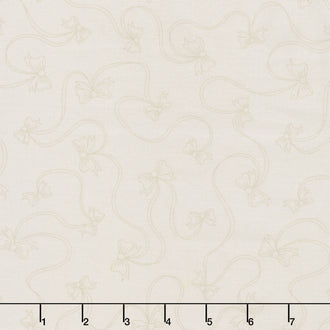 Star Spangled Beauty - Bows Soft White Yardage
