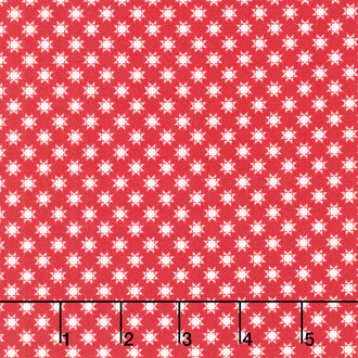 Star Spangled Beauty - Tiny Quilt Stars Red Yardage