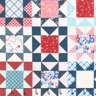 Star Spangled Beauty - Star Quilt Cheater Multi Yardage