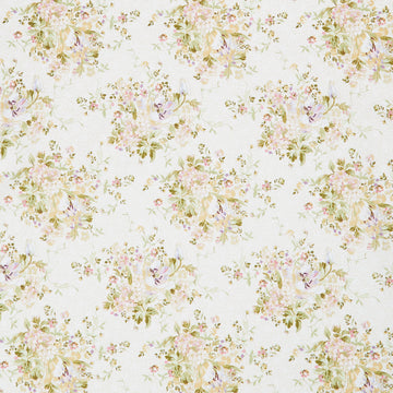 Grand Entrance - Beautiful Bouquet Cream Metallic Yardage