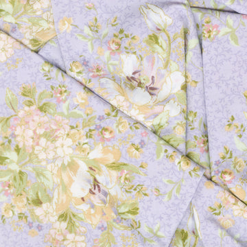 Grand Entrance - Beautiful Bouquet Medium Purple Metallic Yardage
