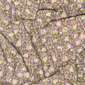 Grand Entrance - Packed Floral Metallic Maroon Yardage