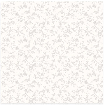 Solitaire Whites - Soft White Lacy Vines 8 Yard Bolt