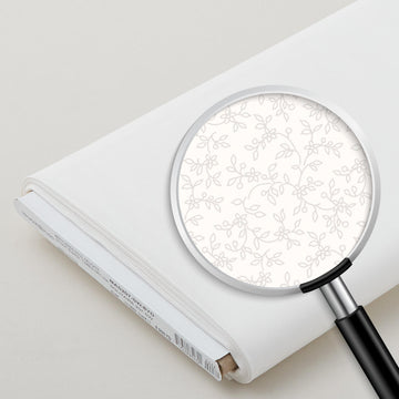 Solitaire Whites - Soft White Lacy Vines 8 Yard Bolt