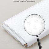 Solitaire Whites - Ultra White Star Silhouettes 8 Yard Bolt