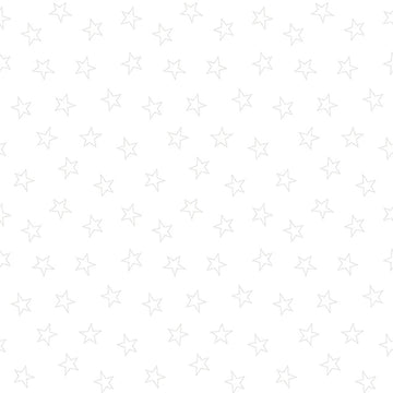 Solitaire Whites - Ultra White Star Silhouettes 8 Yard Bolt