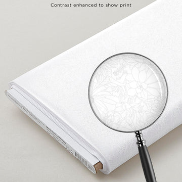 Solitaire Whites - Ultra White Blossom 8 Yard Bolt