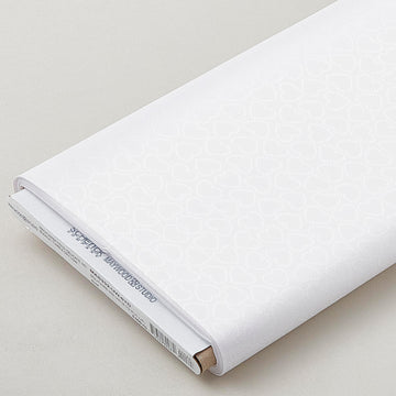 Solitaire Whites - Ultra White Hearts 8 Yard Bolt