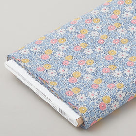 Dilly Dally - Floral Blue 8 Yard Bolt