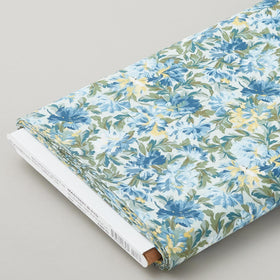 Willoughby - Packed Floral Blue 8 Yard Bolt