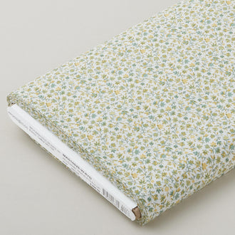 Willoughby - Tiny Leaves White 8 Yard Bolt
