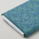 Cottage Flowers - Mallow Navy/Green 8 Yard Bolt