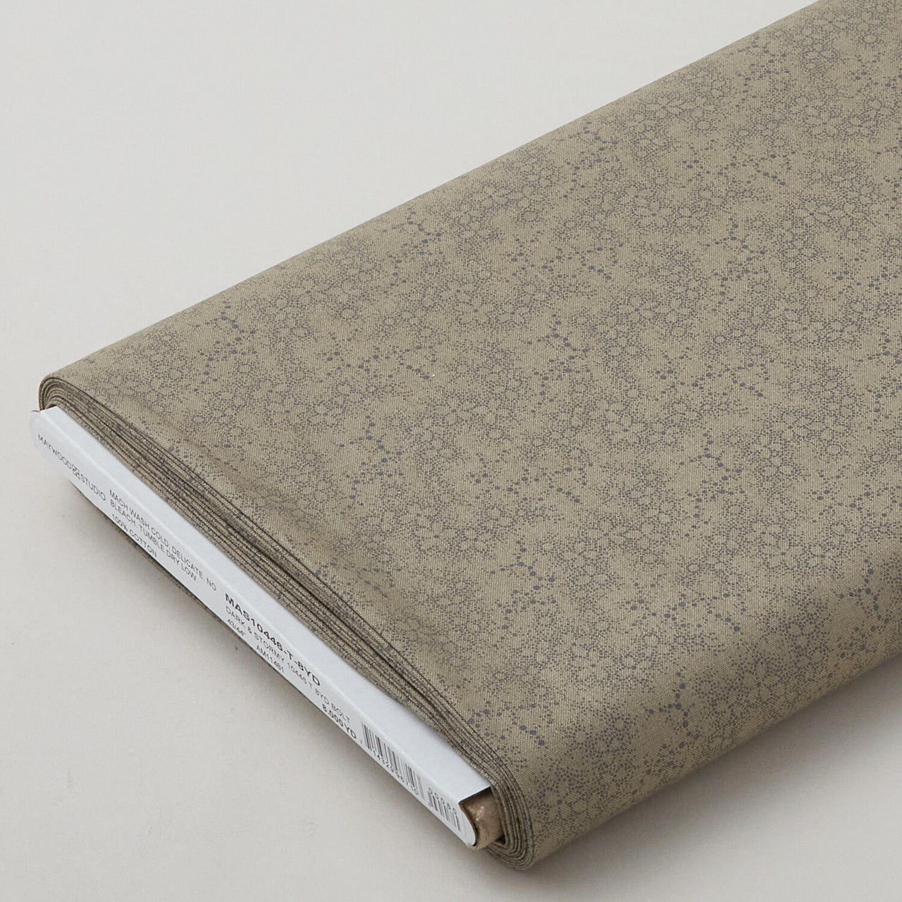 Dark & Stormy - Dot Flower Taupe 8 Yard Bolt