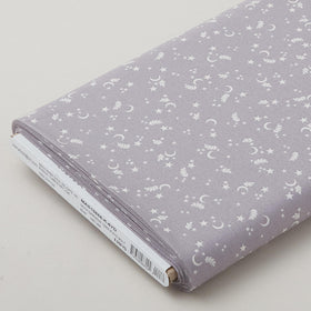 Goth Gardens - Star and Moons Gray 8 Yard Bolt