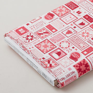 Quilty Little Christmas - Letters Red 8 Yard Bolt