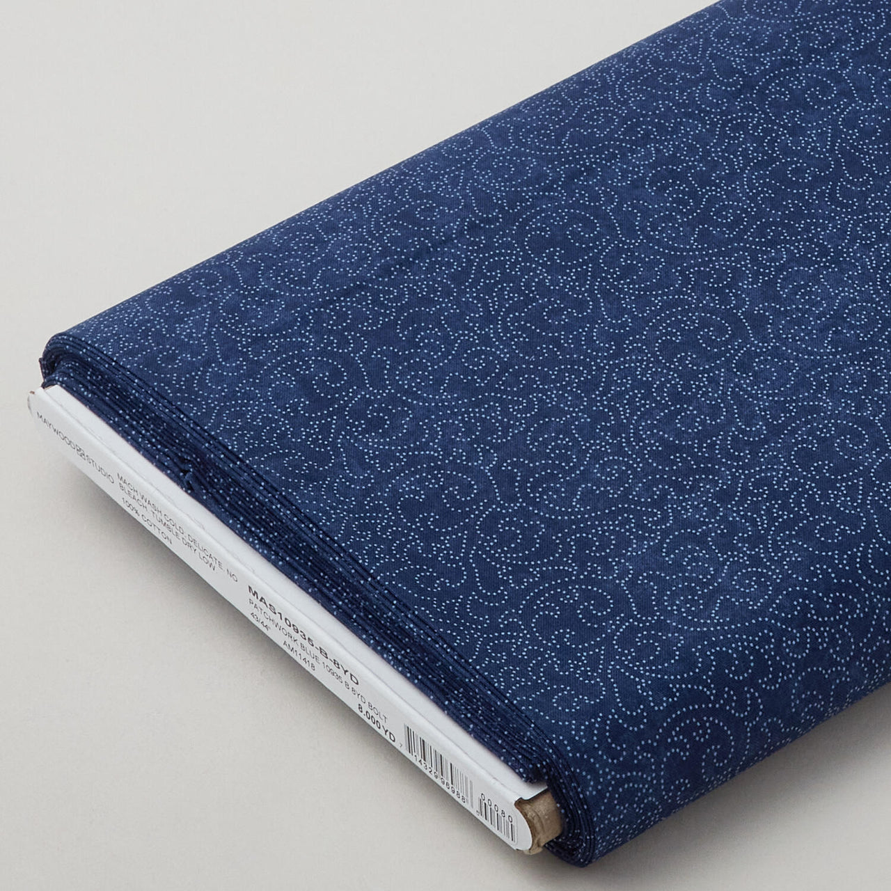 Patchwork Blue - Scrolls Blue 8 Yard Bolt