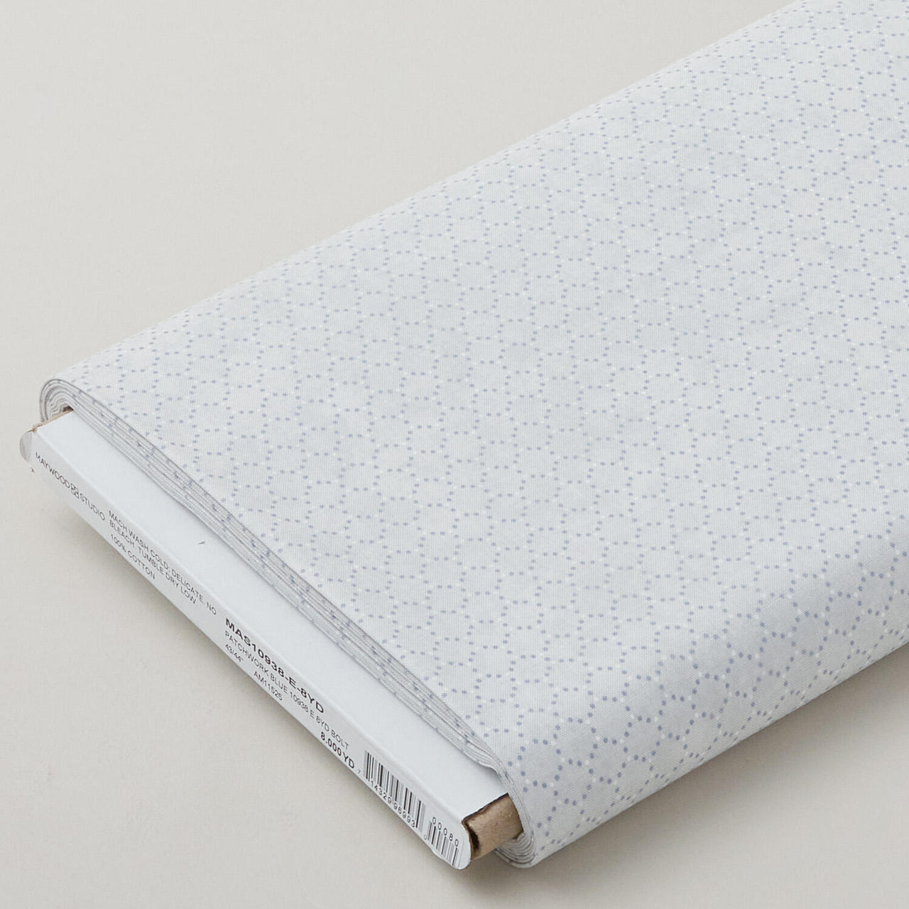 Patchwork Blue - Geometric Cream 8 Yard Bolt