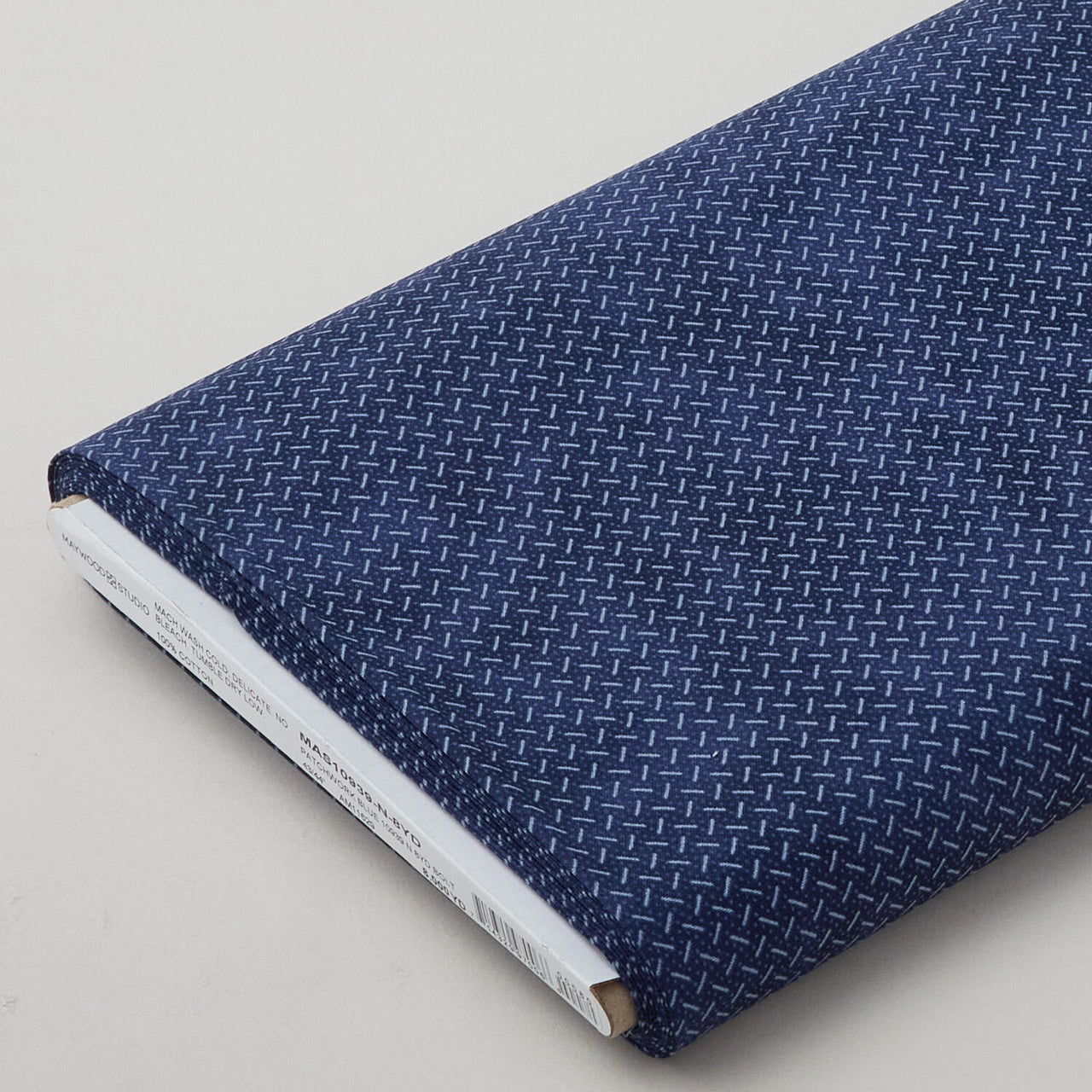 Patchwork Blue - Dashed Texture Navy 8 Yard Bolt
