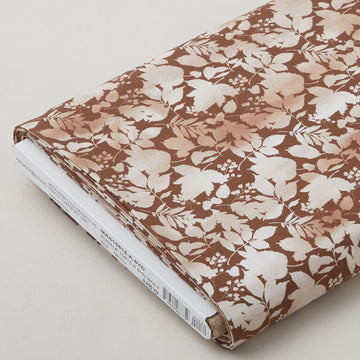Rustle - Watercolor Leaves Brown 8 Yard Bolt