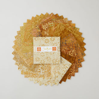 Java Batiks Gold Favorites Charm Pack