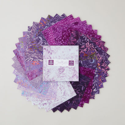 Java Batiks Purple Favorites Charm Pack