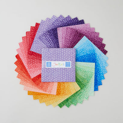 Java Batiks Rainbow Dots Favorites Charm Pack