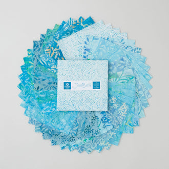 Java Batiks Soft Teal Favorites Charm Pack