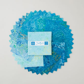 Java Batiks Turquoise Favorites Charm Pack