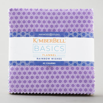 Kimberbell Basics Flannel - Rainbow Wishes Charm Pack