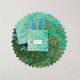 Java Batiks Green Charm Pack