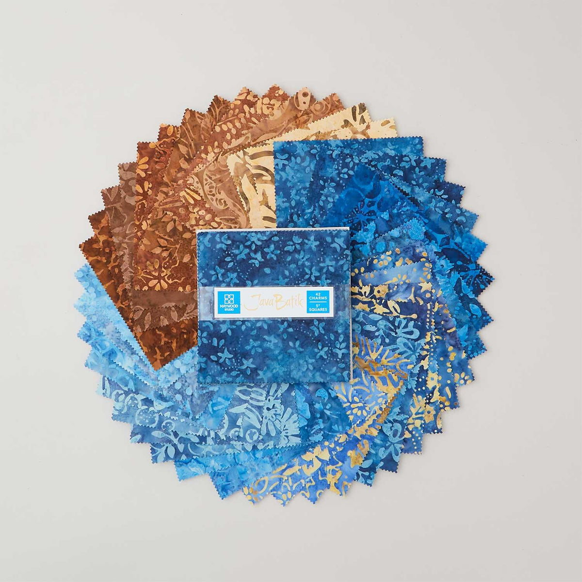 Java Batiks Ocean Charm Pack