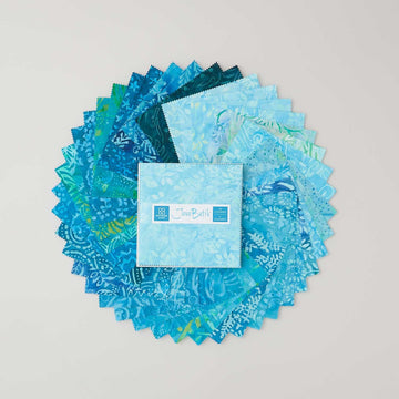 Java Batiks Turquoise Charm Pack
