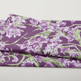 Garden Pride - Focal Floral Purple 2 Yard Cut