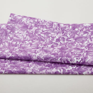 Garden Pride - Packed Flowers Purple 2 Yard Cut