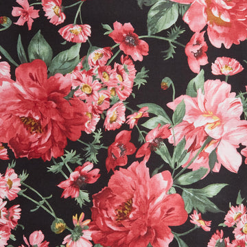 Prose Favorites - Focal Floral Black 2 Yard Cut