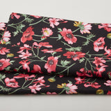 Prose Favorites - Trailing Flowers Black 2 Yard Cut