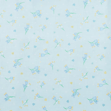 Sunlit Blooms - Tiny Flowers Pale Aqua 2 Yard Cut