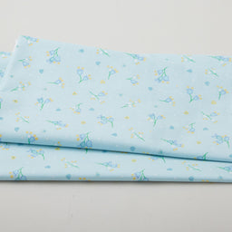 Sunlit Blooms - Tiny Flowers Pale Aqua 2 Yard Cut