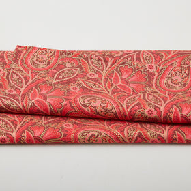Glad Tidings Favorites - Paisley Red Metallic 2 Yard Cut