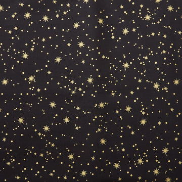 Glad Tidings Favorites - Stars Black Metallic 2 Yard Cut