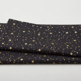 Glad Tidings Favorites - Stars Black Metallic 2 Yard Cut
