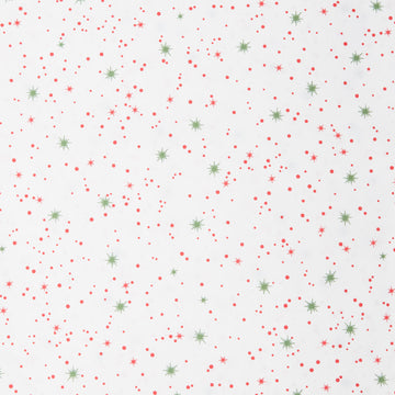 Glad Tidings Favorites - Stars White Metallic 2 Yard Cut