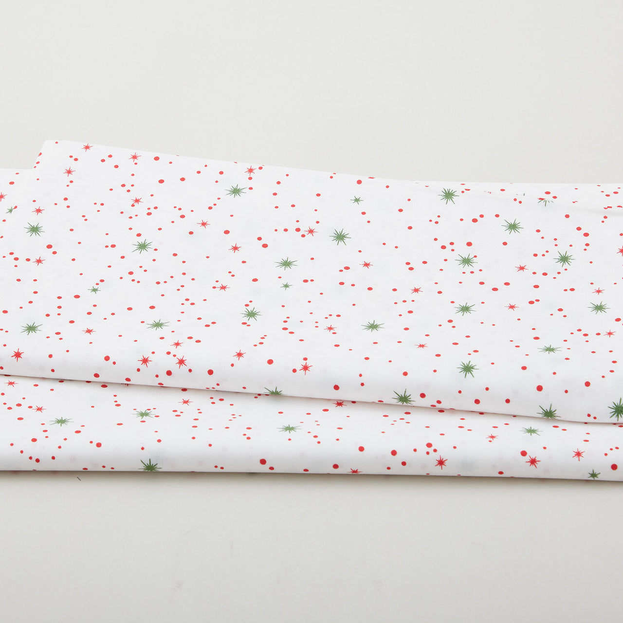 Glad Tidings Favorites - Stars White Metallic 2 Yard Cut