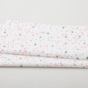 Glad Tidings Favorites - Stars White Metallic 2 Yard Cut